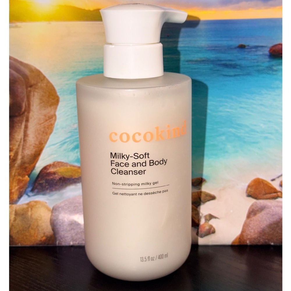 Cocokind Milky-Soft Face and Body Cleanser 13.5 fl oz Non-stripping Milky Gel